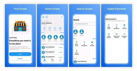Flutter Wallet app template like Paypal