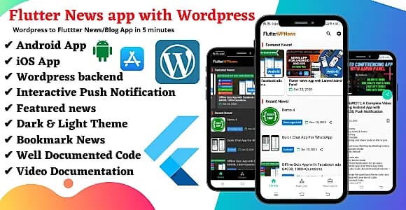 Flutter WP News - Android/iOS App for WordPress