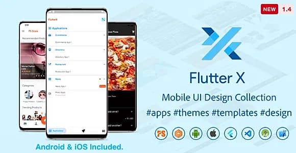 FlutterX (Flutter UI Kits Widgets and Template Collection For iOS & Android) 1.4