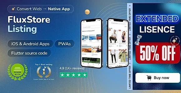 FluxStore Listing - The Best Directory WooCommerce app by Flutter
