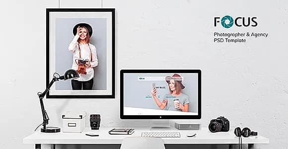 Focus — Photographer portfolio PSD Template