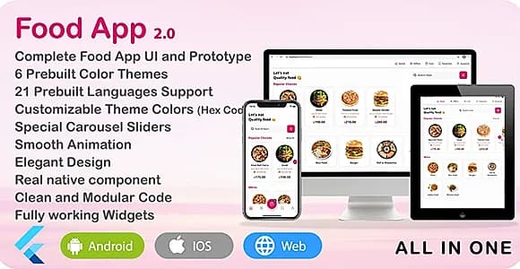 Food App - Flutter UI Theme