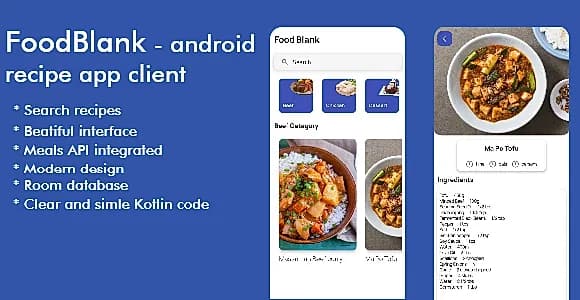Food Blank( recipes client app)