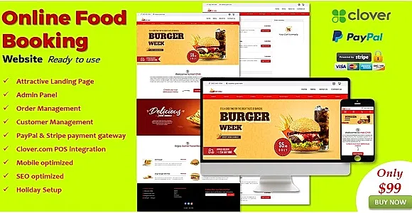 Food Booking Website in ASP.NET