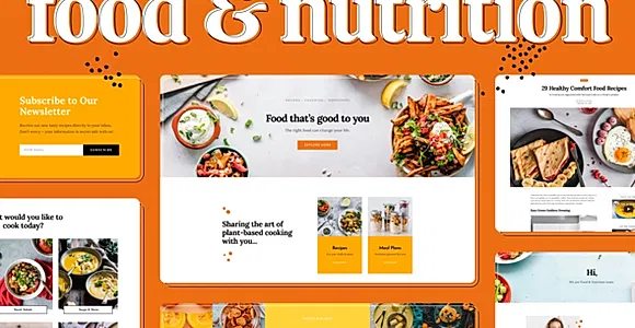 Food & Nutrition Elementor Template Kit