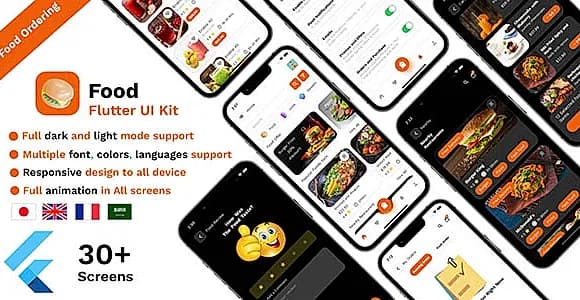 Food Ordering Flutter UI kit