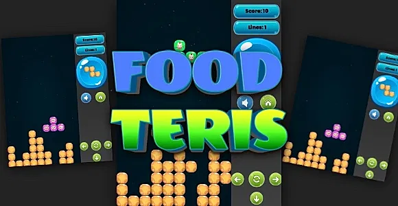Food Tetris - Cross Platform Puzzle Game