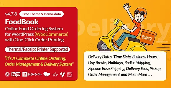 FoodBook WordPress Plugin