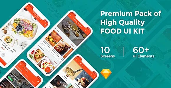Foodd - Food UI KIT for Sketch