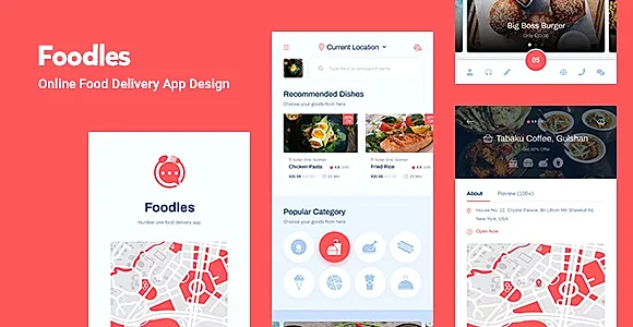Foodles - Food Delivery Mobile App Design