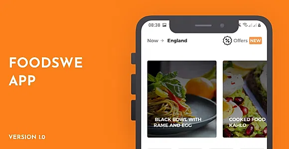FoodsWe - Food Ordering App UI