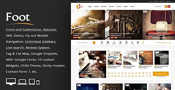 Foot WP WordPress Theme