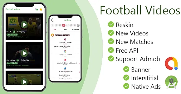 Football Videos ODDs Comparison  and Live Score App + Admob