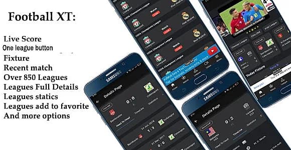Football XT: football live score, fixture, leagues, live tv and more