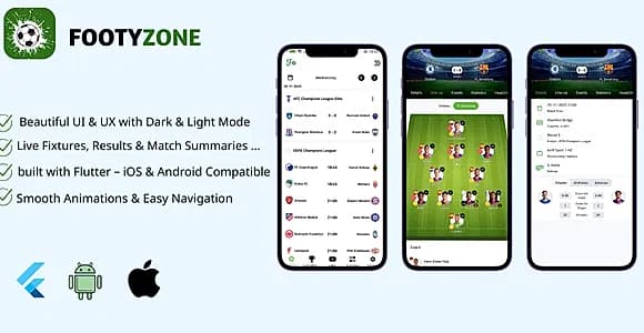 Footyzone football app: LiveScore , lineups , highlights...