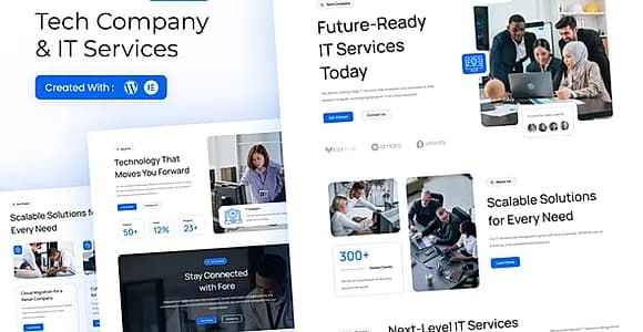 Fore - Tech Company & IT Services Elementor Template Kit