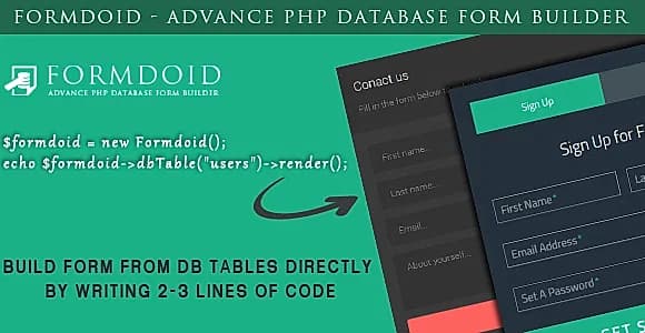 Formdoid - Advance PHP Database Form Builder