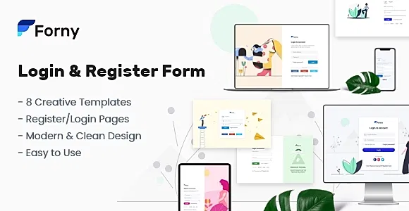 Forny - Login and Register Form Templates