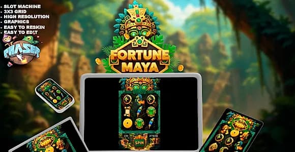 Fortune Maya - HTML 5 Slot Machine Game | Source Code