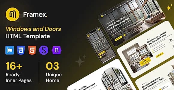 Framex - Windows and Doors HTML Template