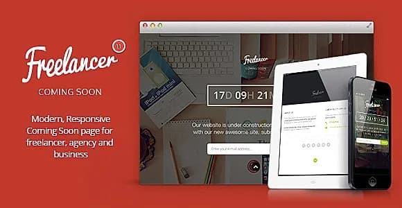 Freelancer - Responsive Coming Soon Template