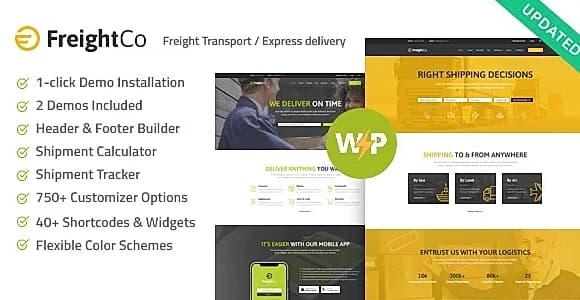 FreightCo WordPress Theme