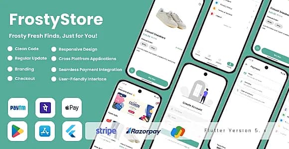 FrostyStore - Flutter eCommerce Mobile Applications