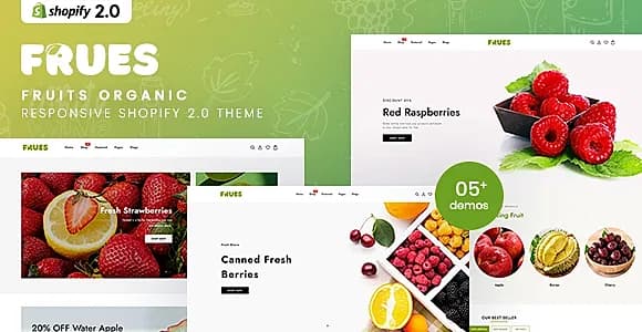 Frues - Fruits Organic Responsive Shopify 2.0 Theme