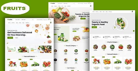 Fruits - Grocery Store and Food eCommerce HTML5 Template
