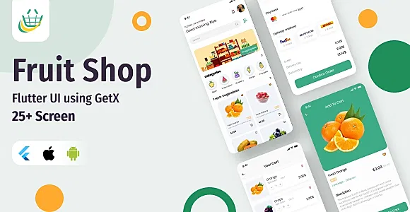 FruitShop App v1.0.0 - Flutter UI Kit using GetX