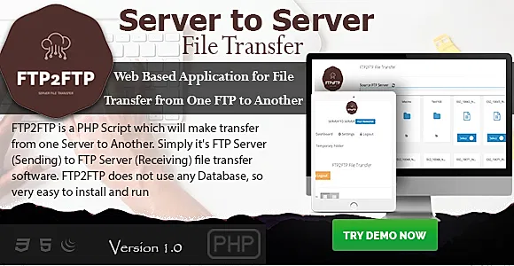 FTP2FTP - Server to Server File Transfer PHP Script