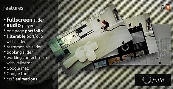 Fulla - One Page Photography Portfolio