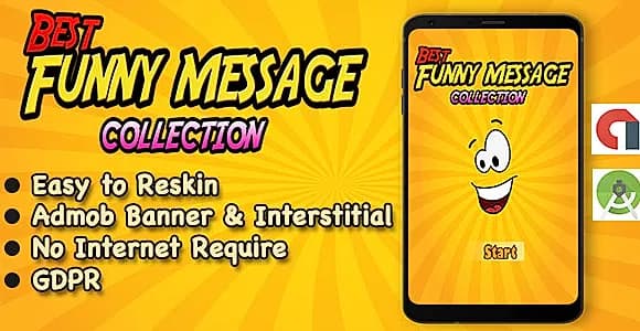 Funny SMS App + Quotes + Ready For Publish + Android Studio