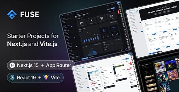 Fuse React - NextJS & Vite Admin Dashboard Template