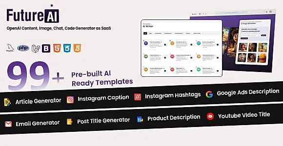Future Ai - OpenAI Content, Image, Chat, Code Generator as SaaS