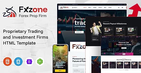 Fxzone - Forex Prop Firm HTML Template
