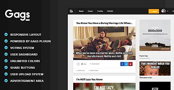 Gags WordPress Theme