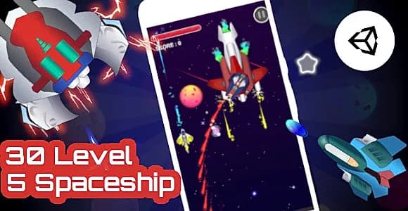 Galaxy Battle - Unity Complete Project With Admob Ad for Android and iOS