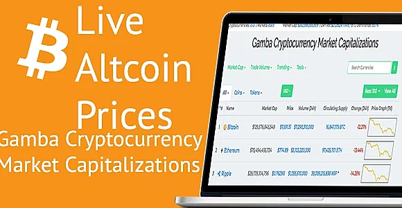 Gamba Cryptocurrency Market Capitalizations and Altcoin  prices