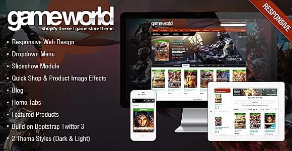 Game Store Shopify Theme - GameWorld