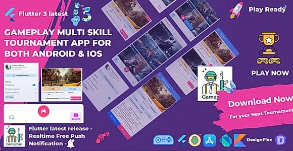 Gameplay Multi Skill Tournament App for Android & IOS - Flutter 3