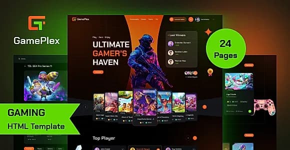 Gameplex - eSports and Gaming NFT Website HTML Template