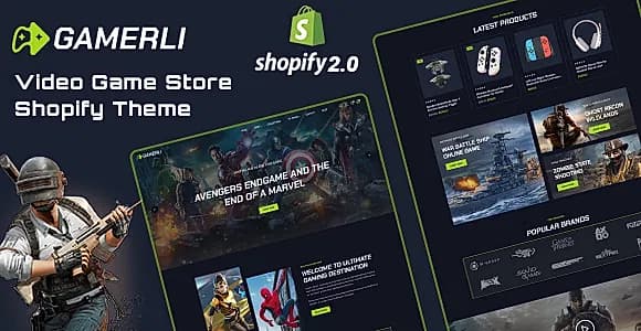 Gamerli - Gaming Accessories Store Shopify 2.0 Responsive Theme