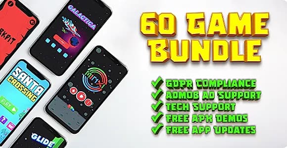 60 Games Ultimate Bundle - Android Games for Reskin and Publishing