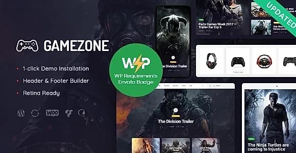 Gamezone WordPress Theme