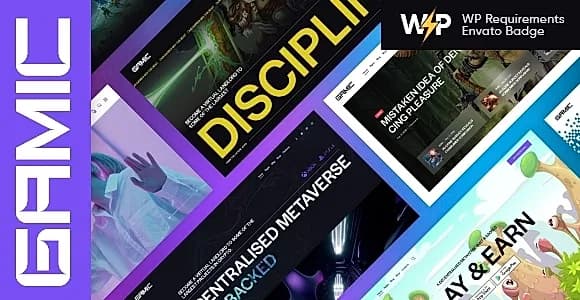 Gamic WordPress Theme