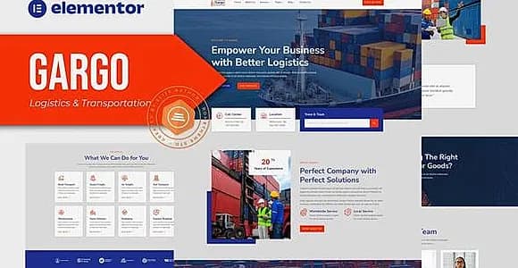 Gargo - Logistics & Transportation Elementor Template Kit