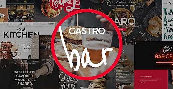 GastroBar WordPress Theme