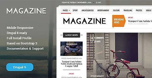 Gazeta - News & Magazine Drupal 11 & 10 Theme
