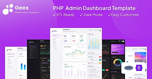 Geex - PHP Admin & Dashboard Template